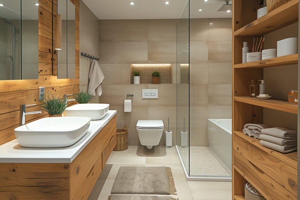 salle de bain minimaliste renouveler