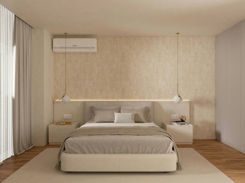 chambre beige realiser par triova